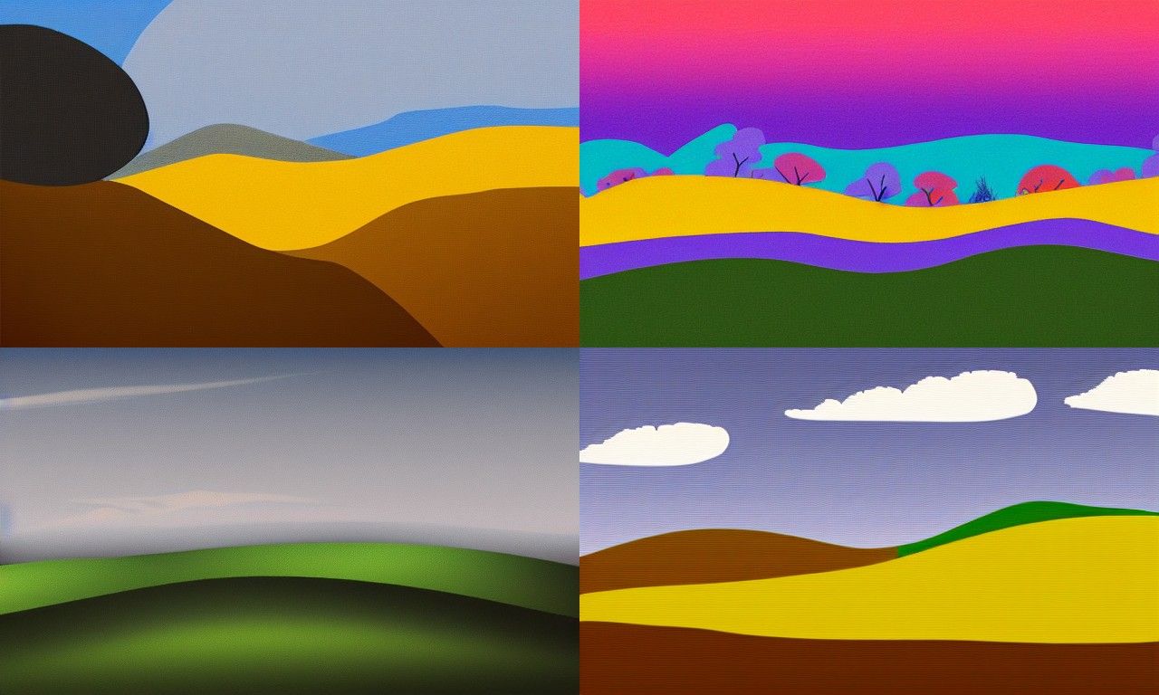 Landscape in the style of Minimalism