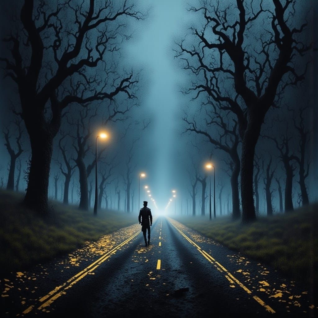 <lora:GRAFFITI DOOM:1.0> The road 