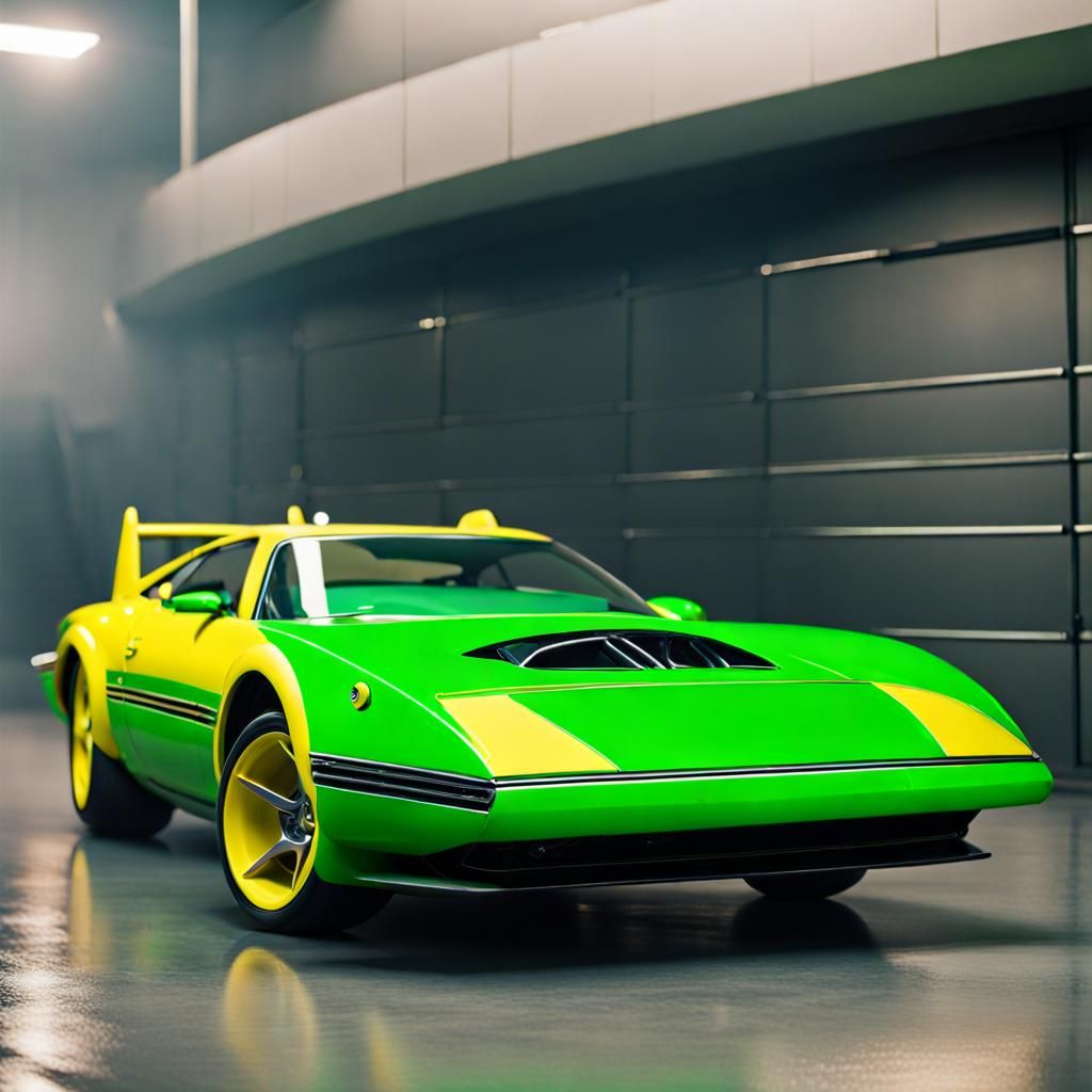 movie cars . green like apple and track go to hell. yellow flash. car modification . big car .    by @DZoel