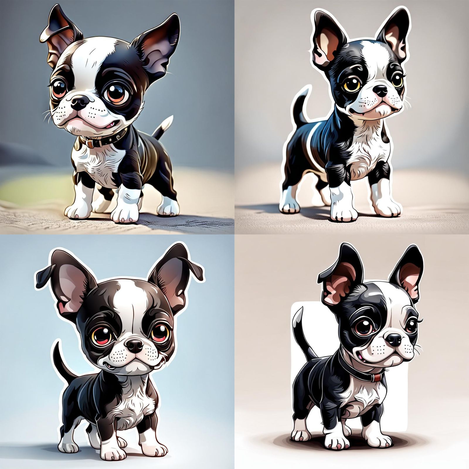 Boston Terrier chibi