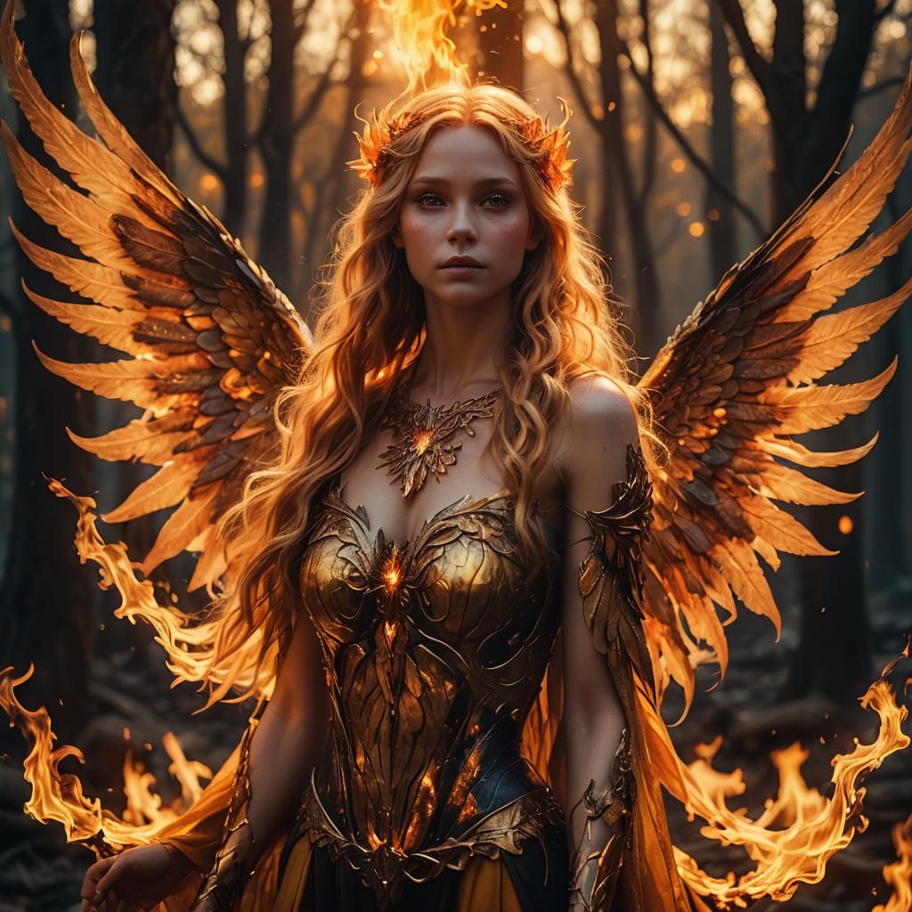 Fire Fairy  by @Izzy B