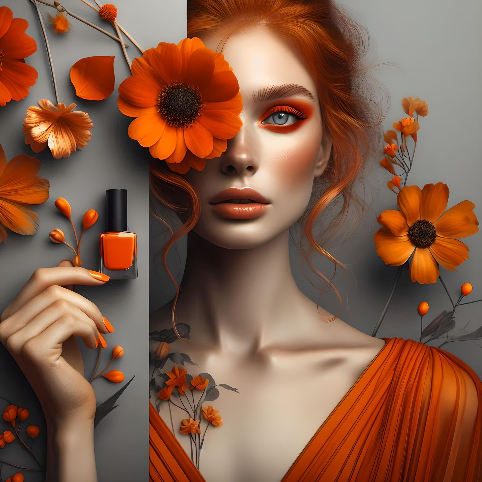 Magazine Collage Art 🧡🩶