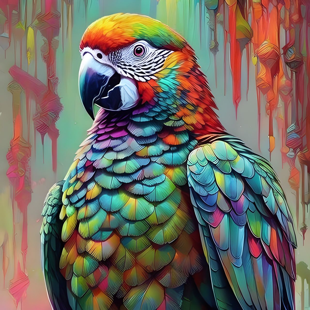 Psychedelic Parrot
