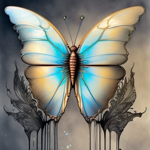 Lacewing Butterfly - AI Generated Artwork - NightCafe Creator