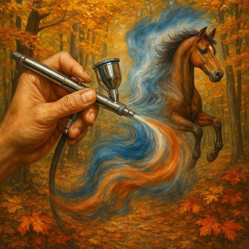 autumnal bloom airbrushin'