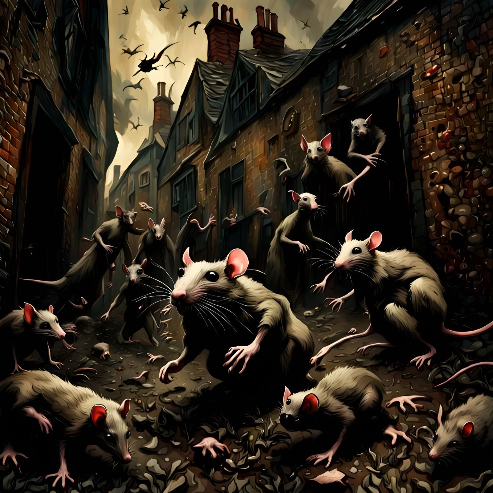 Rats - Ai Generated Artwork - Nightcafe Creator