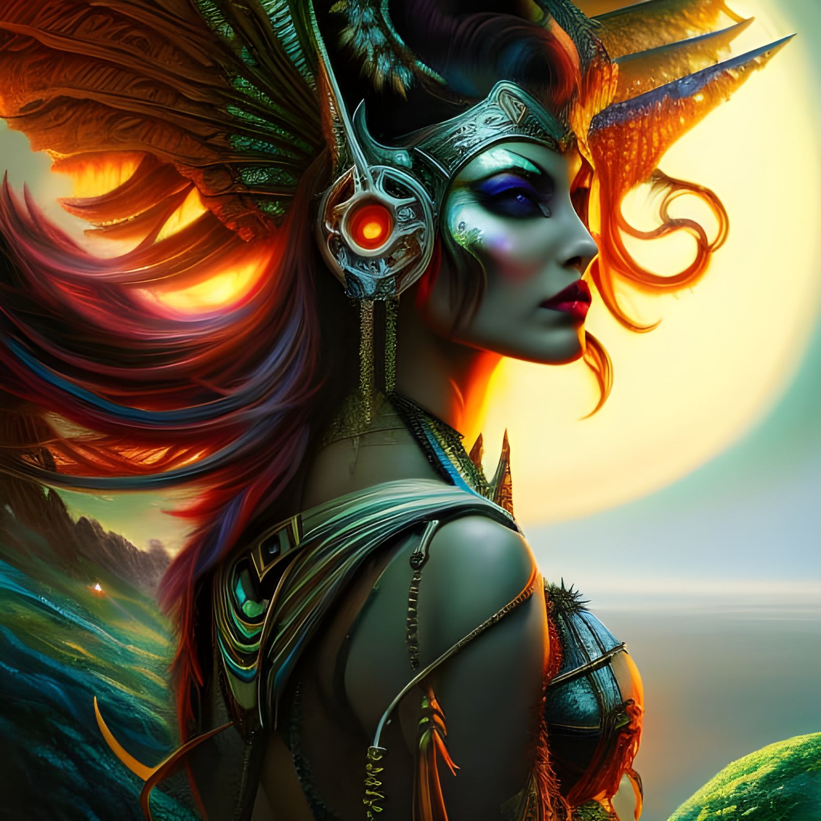 Elven Warrior Princess   by @MountainKing 