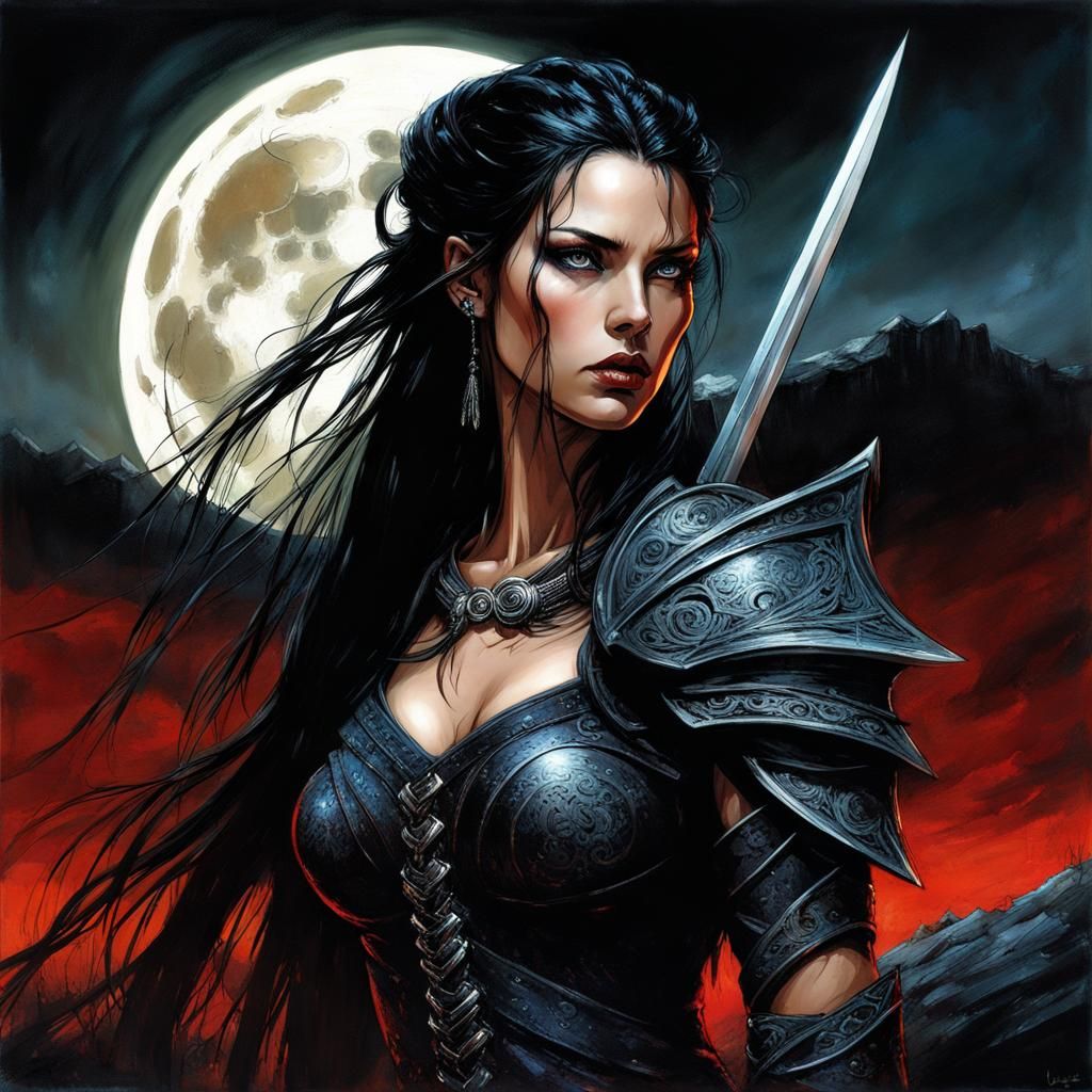 Dark Moon assassin - AI Generated Artwork - NightCafe Creator