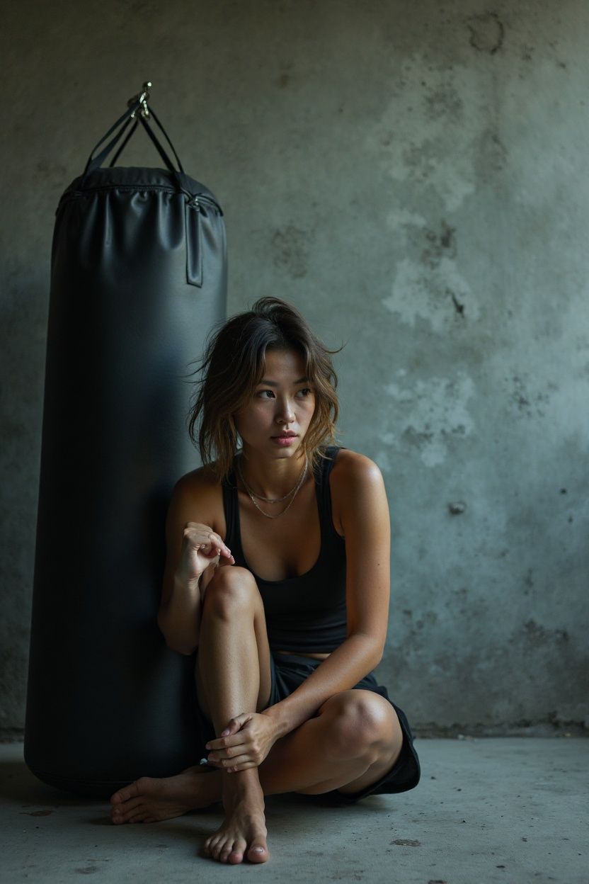 A poignant portrait of a young woman