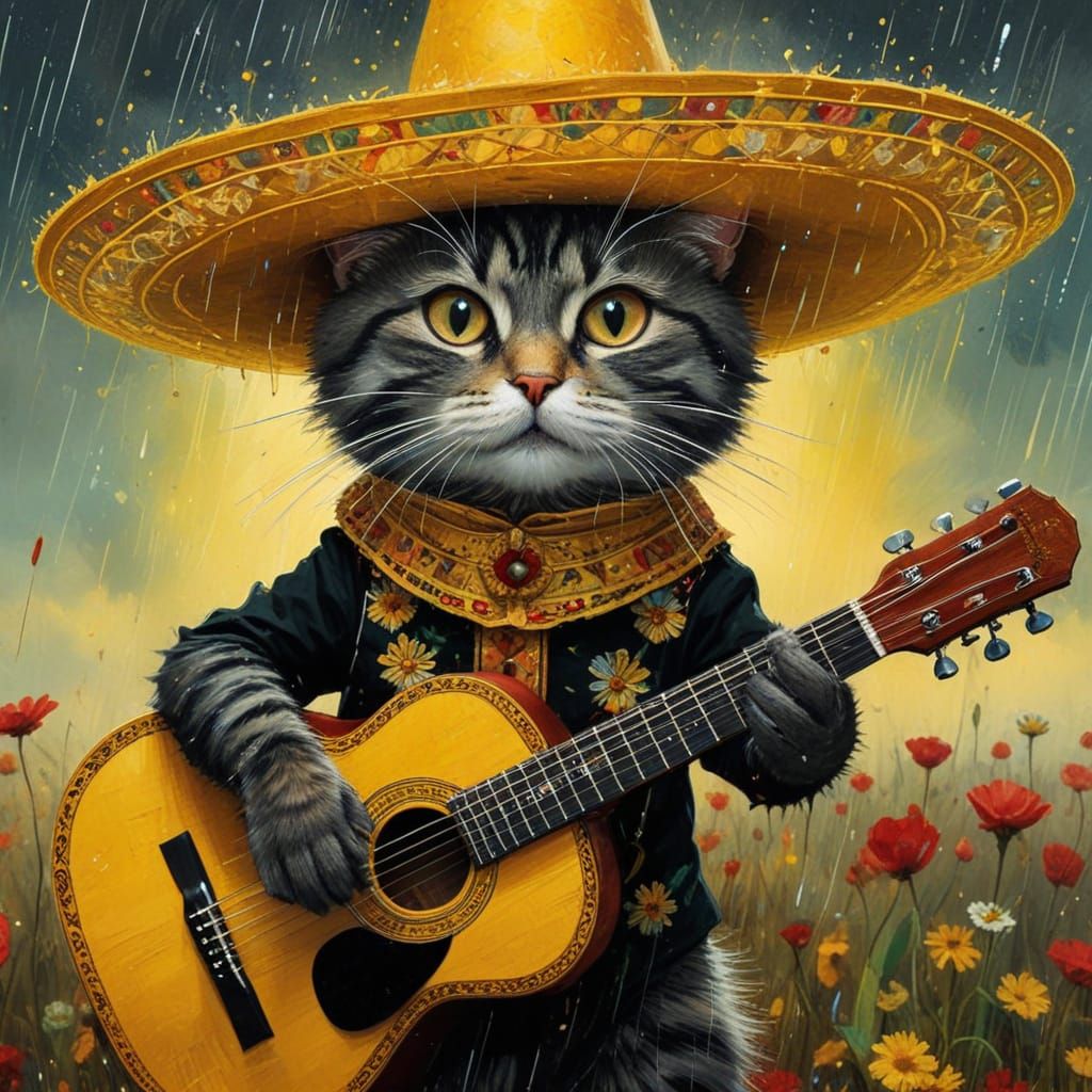 One Hat... Nine Lives... and a Guitar  by @Nikko P