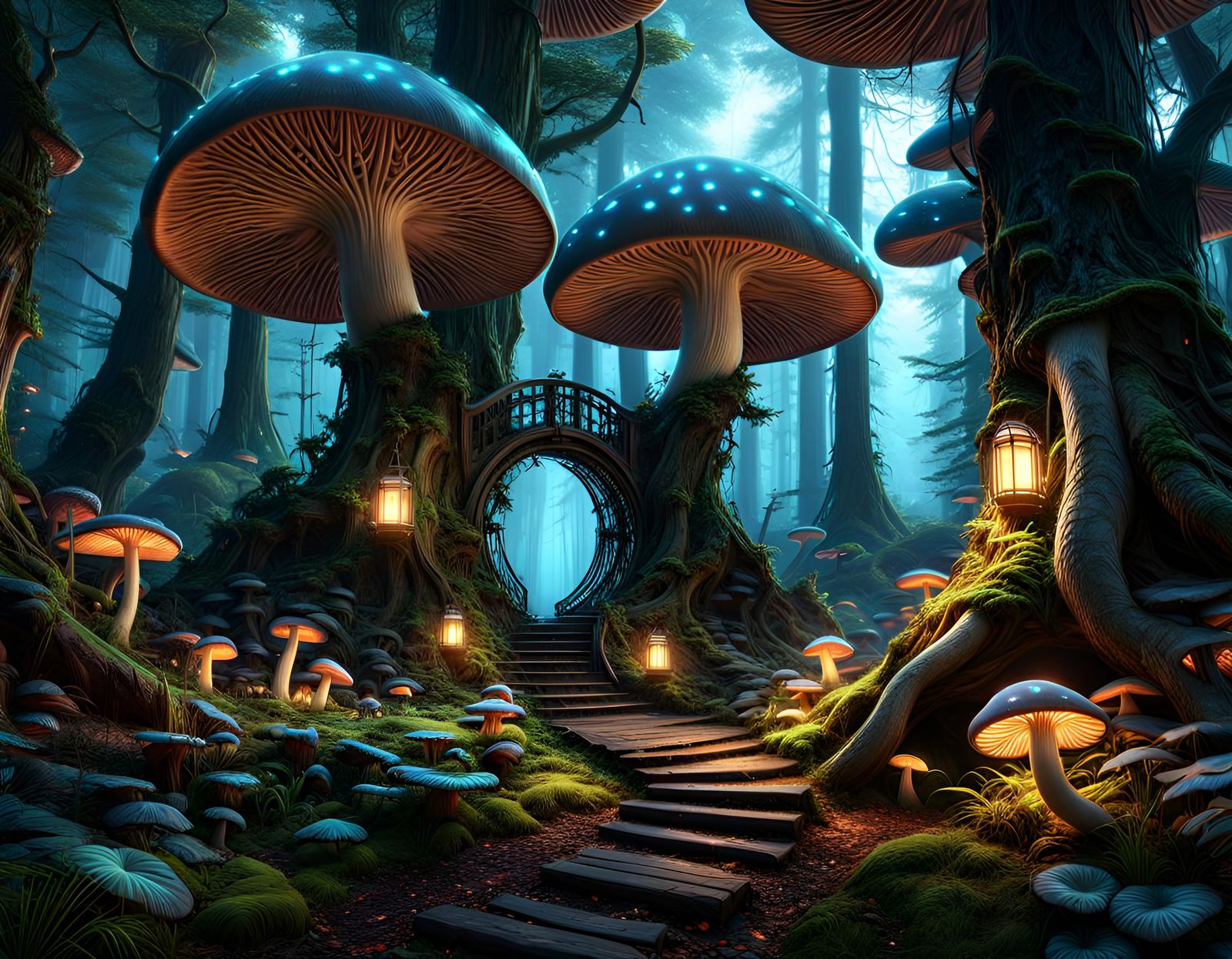 "path to mushrooms portal  by @tsahel