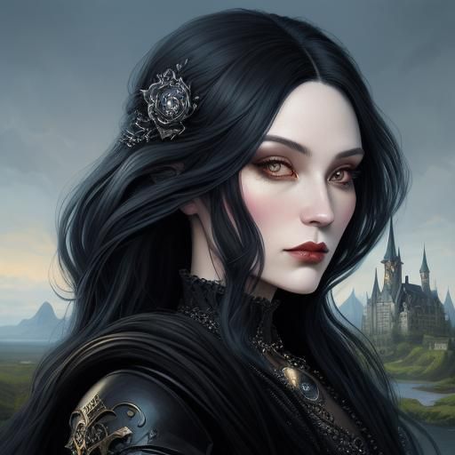 Gothic Lady - AI Generated Artwork - NightCafe Creator