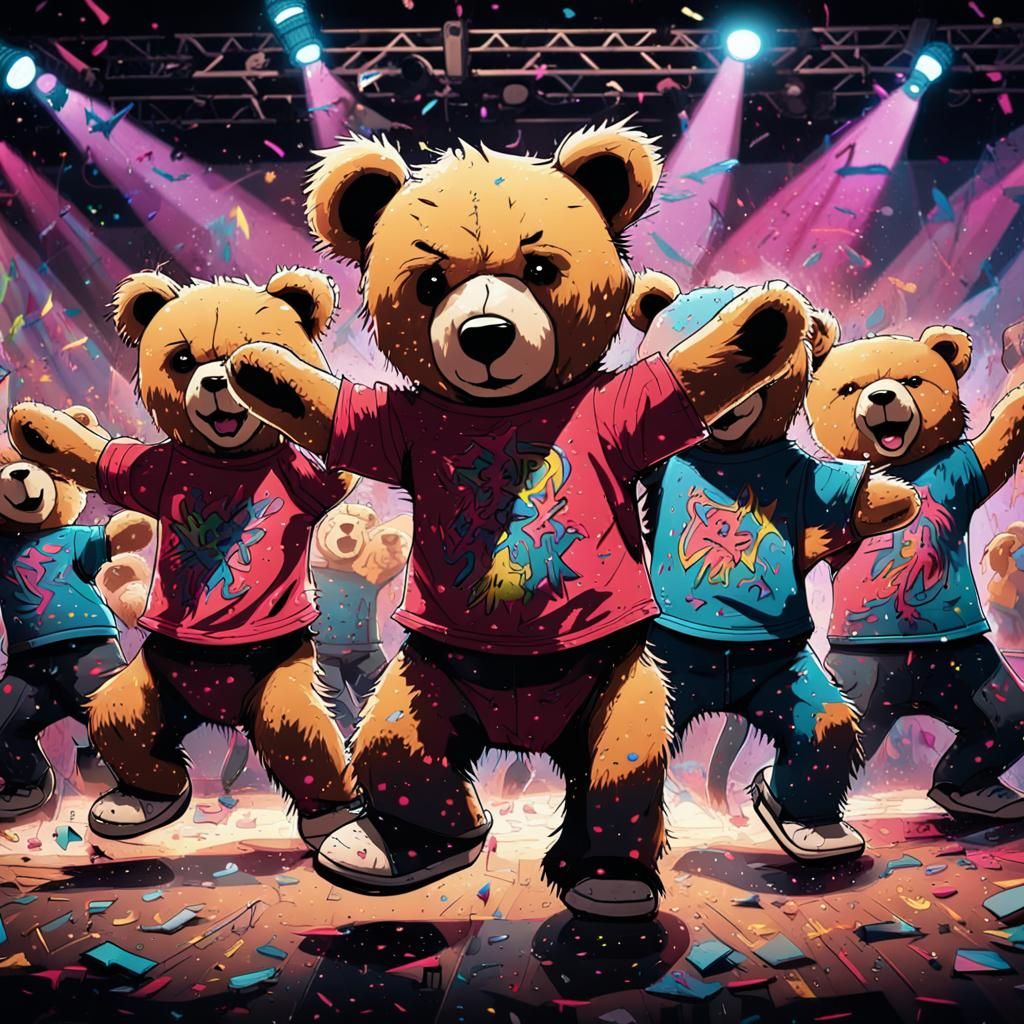 Teddy bear mosh pit
