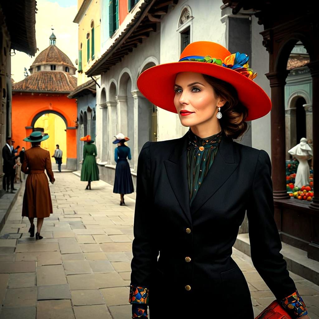 Elegant Woman Portrait with Expressive Eyes