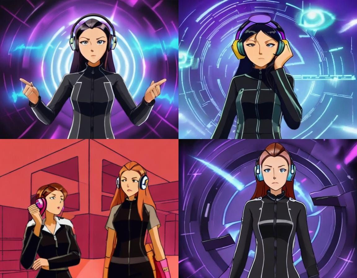 (<lora:totally AI model:1.1> girl unable to resist hypnotic ...