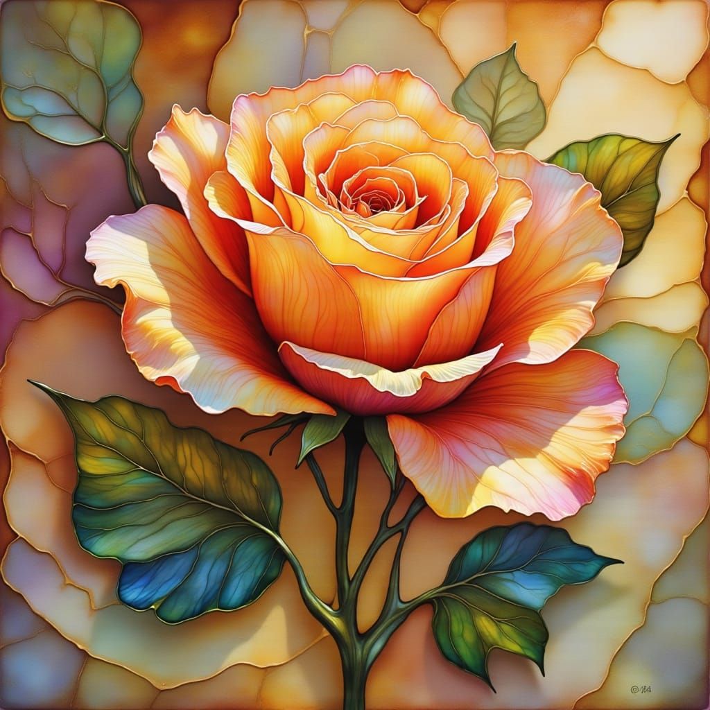 Tea rose (4 likes)  by @SpaceTsunami