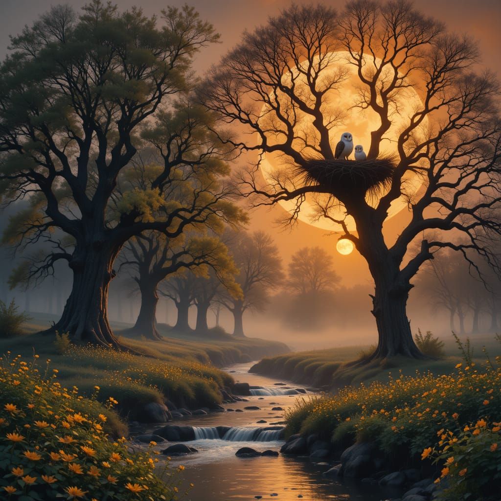 A Family of Barn Owls