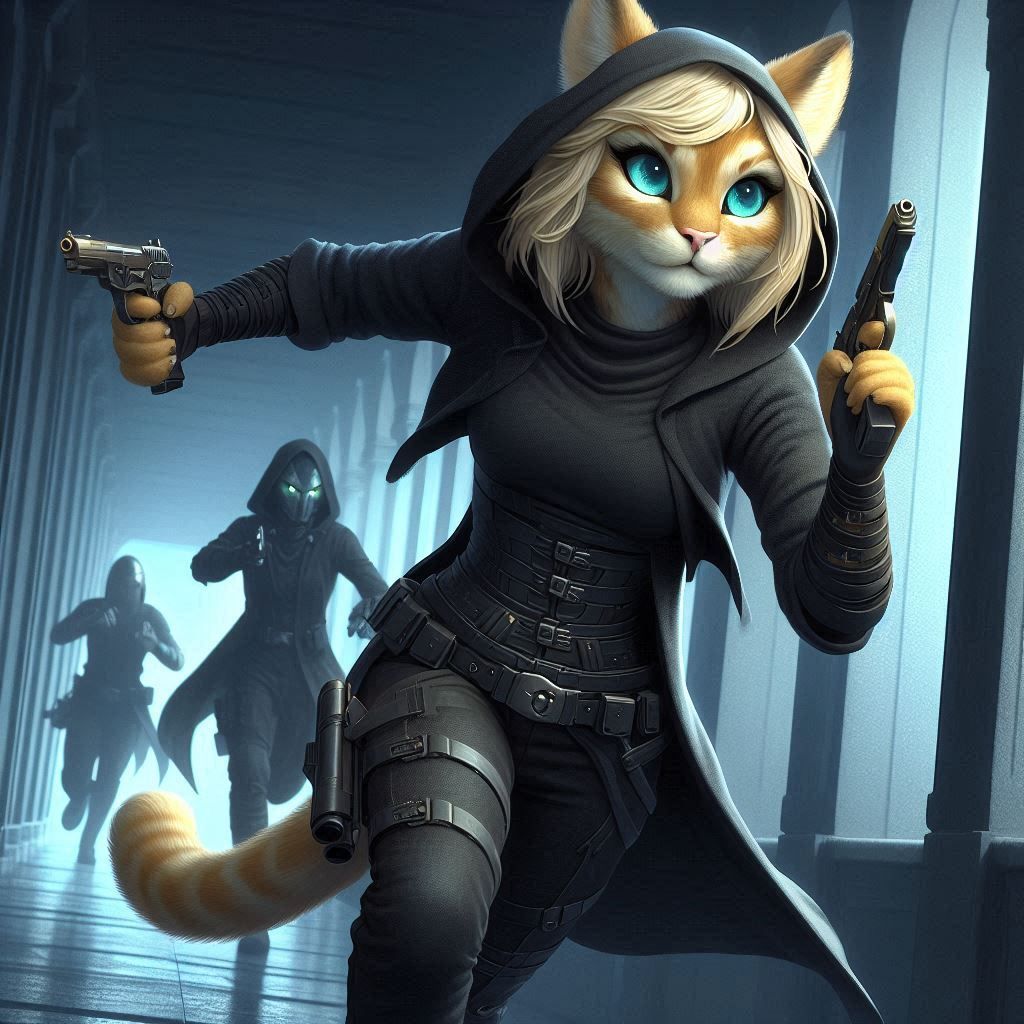 Black Shadow on the run