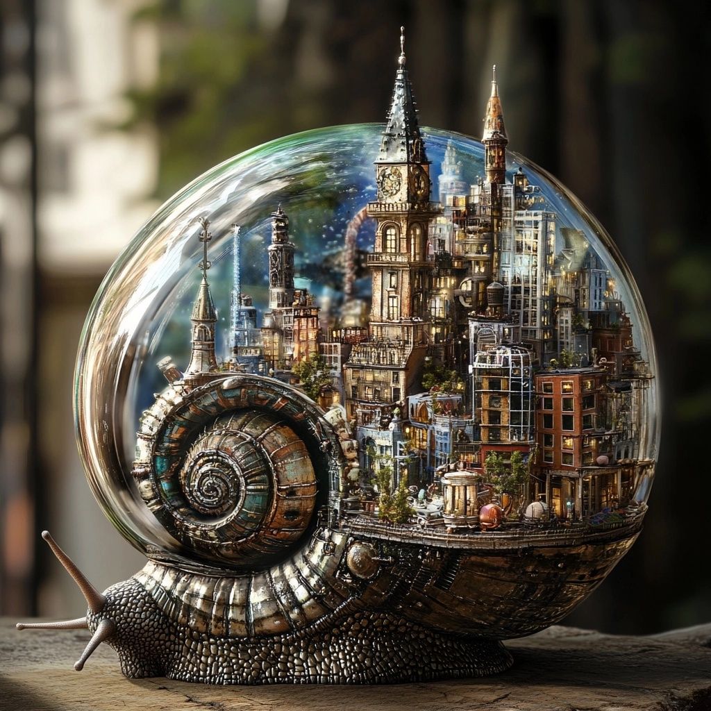 Glass snail