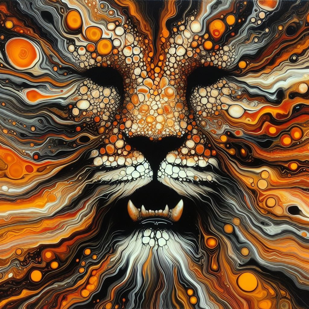 Abstract tiger