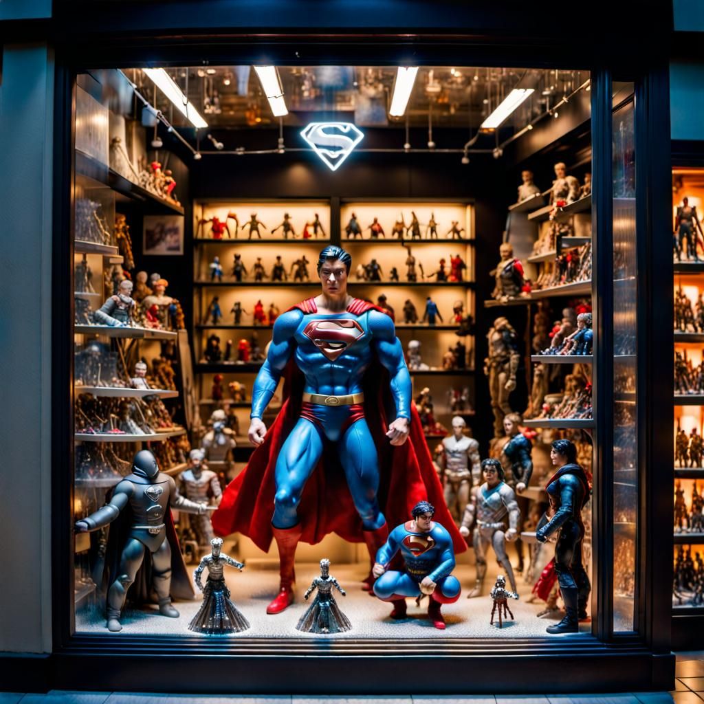 Action figure Toy Store... AI Generated Artwork NightCafe Creator