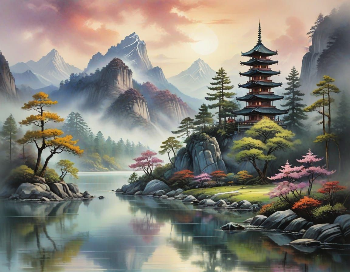 Whispers of the Eternal Peaks  by @AlfredaH