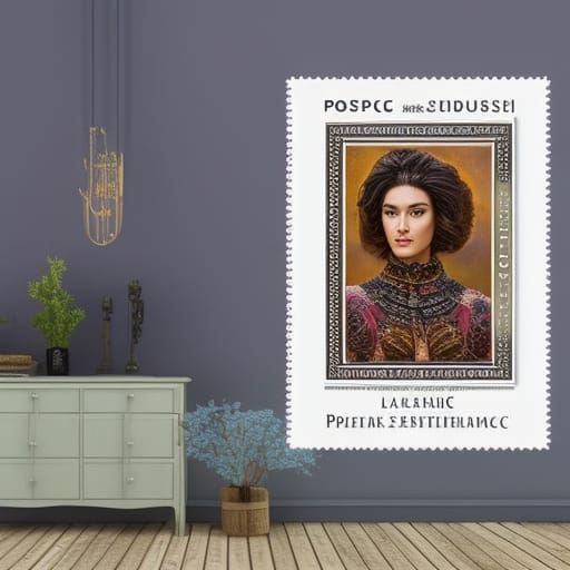 Stamps Collector's Postcard AI Generated Artwork NightCafe Creator