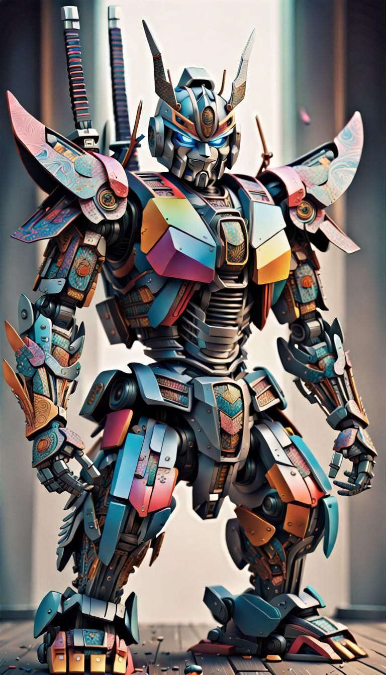 Heavy Metal Samurai - AI Generated Artwork - NightCafe Creator