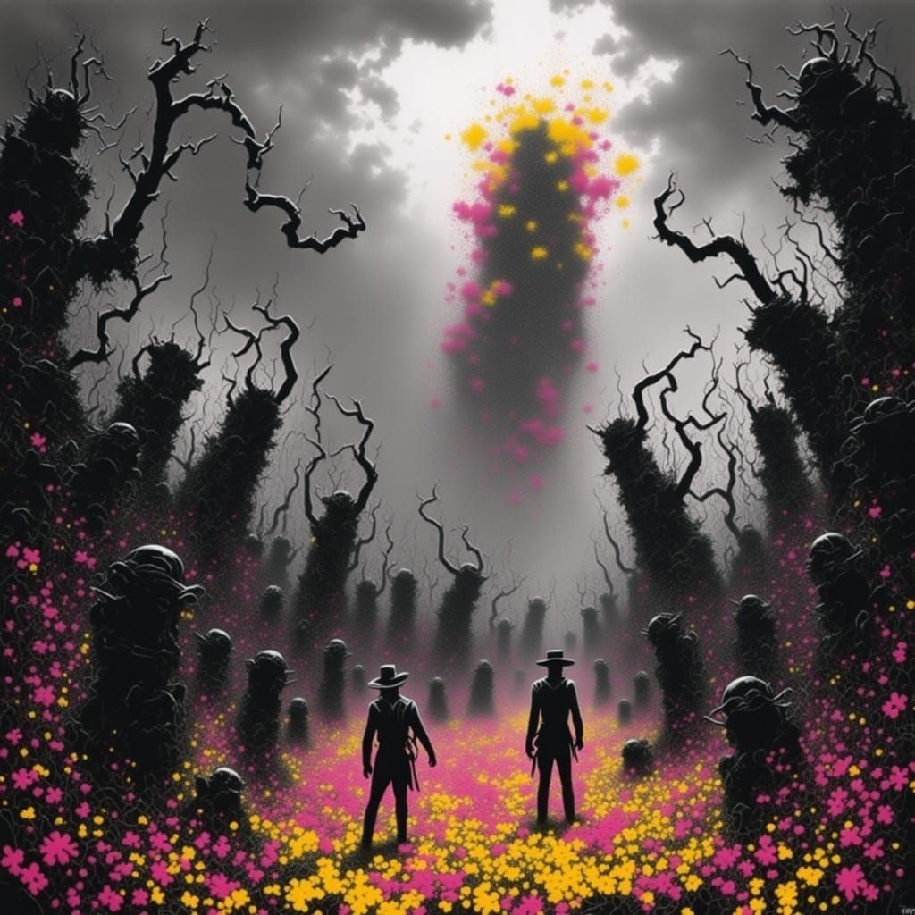 <lora:GRAFFITI DOOM:1.0> 