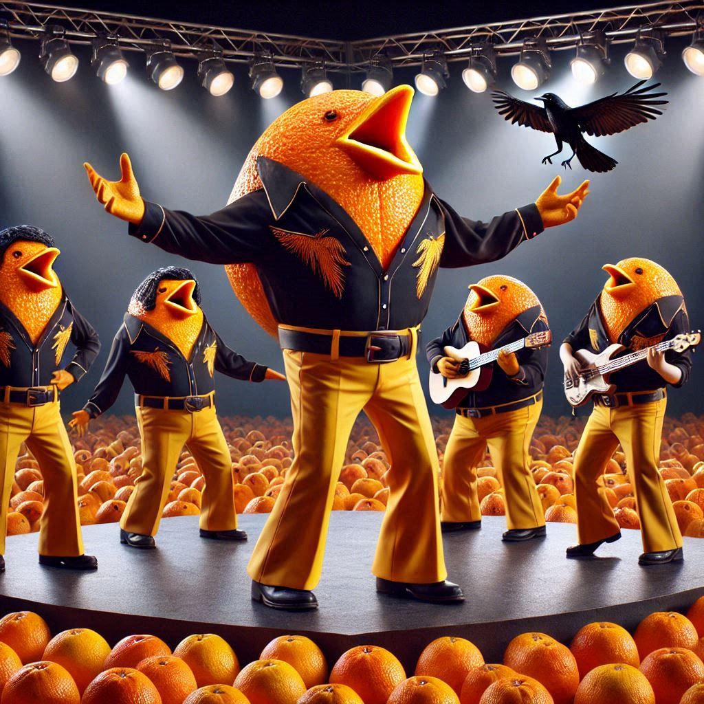 The total orange giant show ! 🤟🟠🍊🤪