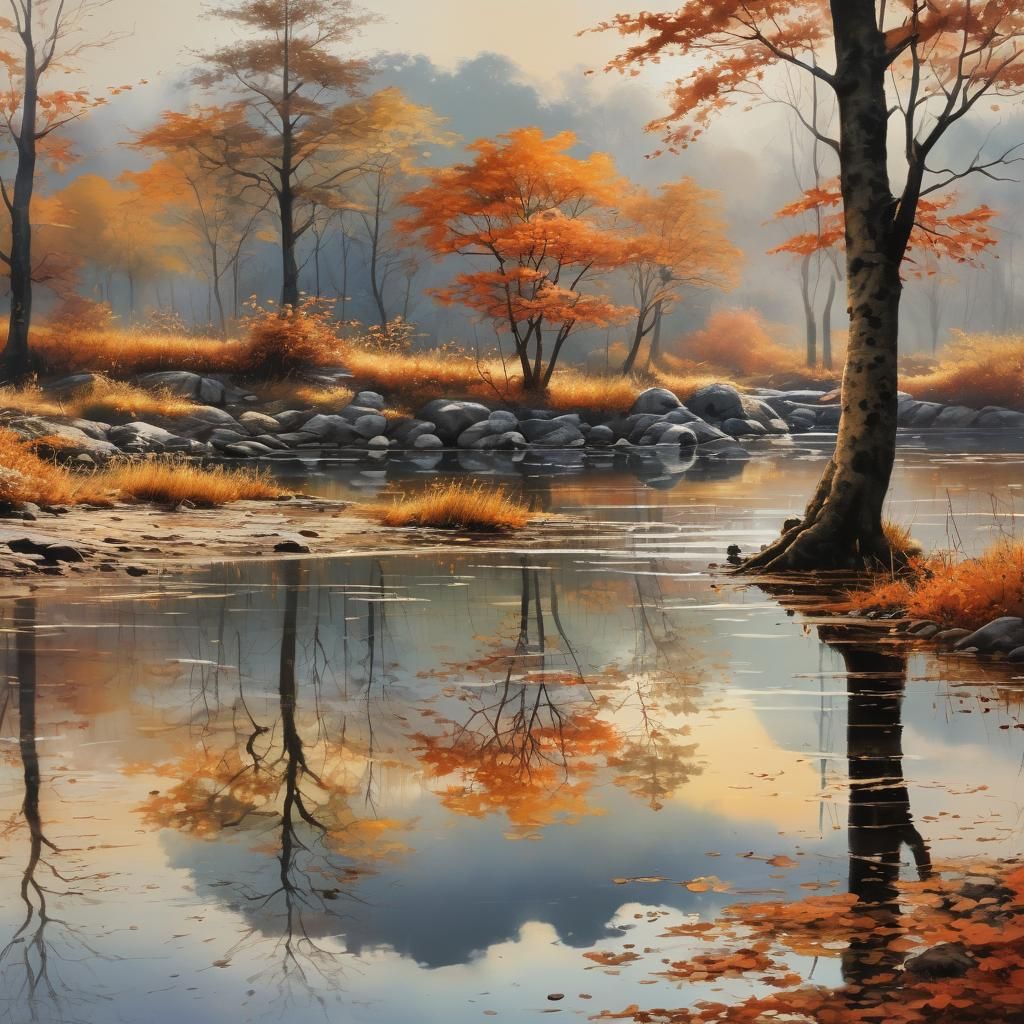 Autumn Scenery  by @Nyein Crystal