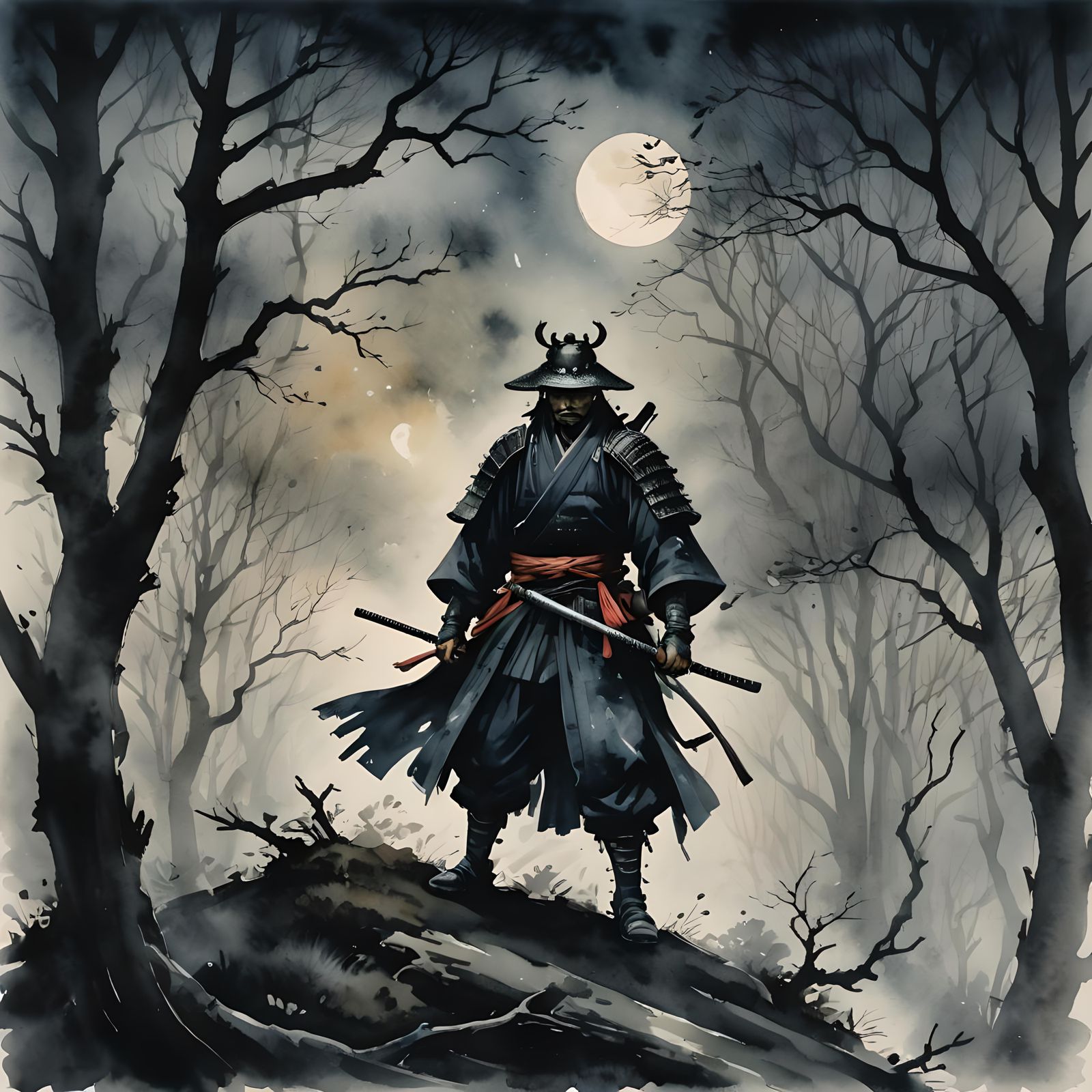 The Lone Ronin  by @Apok