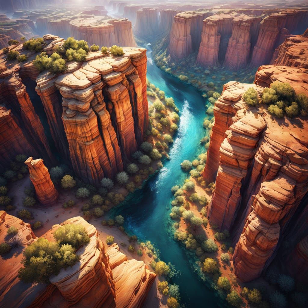 Over the entrenched river  by @Designated Target