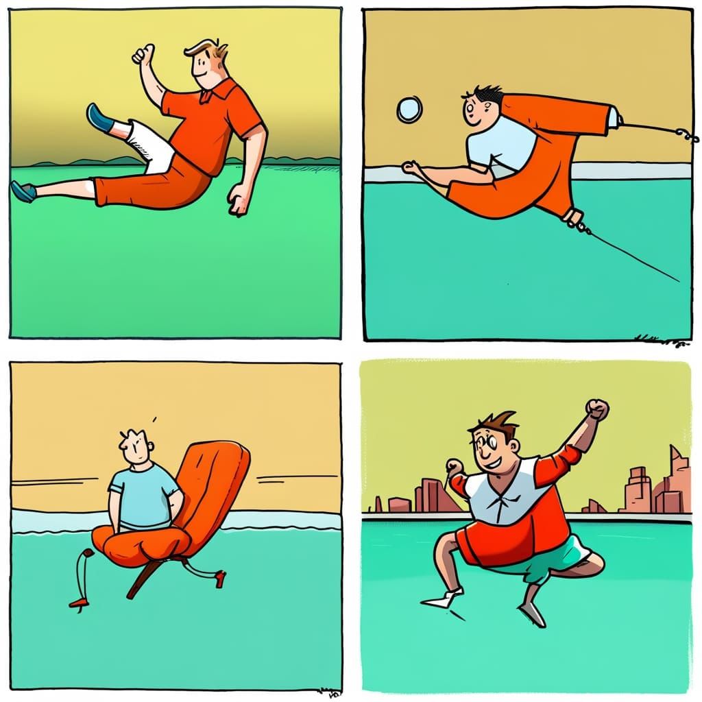 cartoon boy gets a wedgie