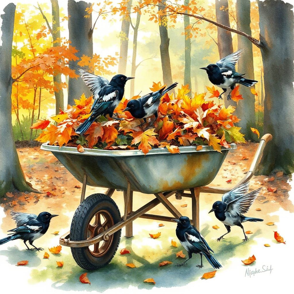 Playing with birds!  by @GloryAut