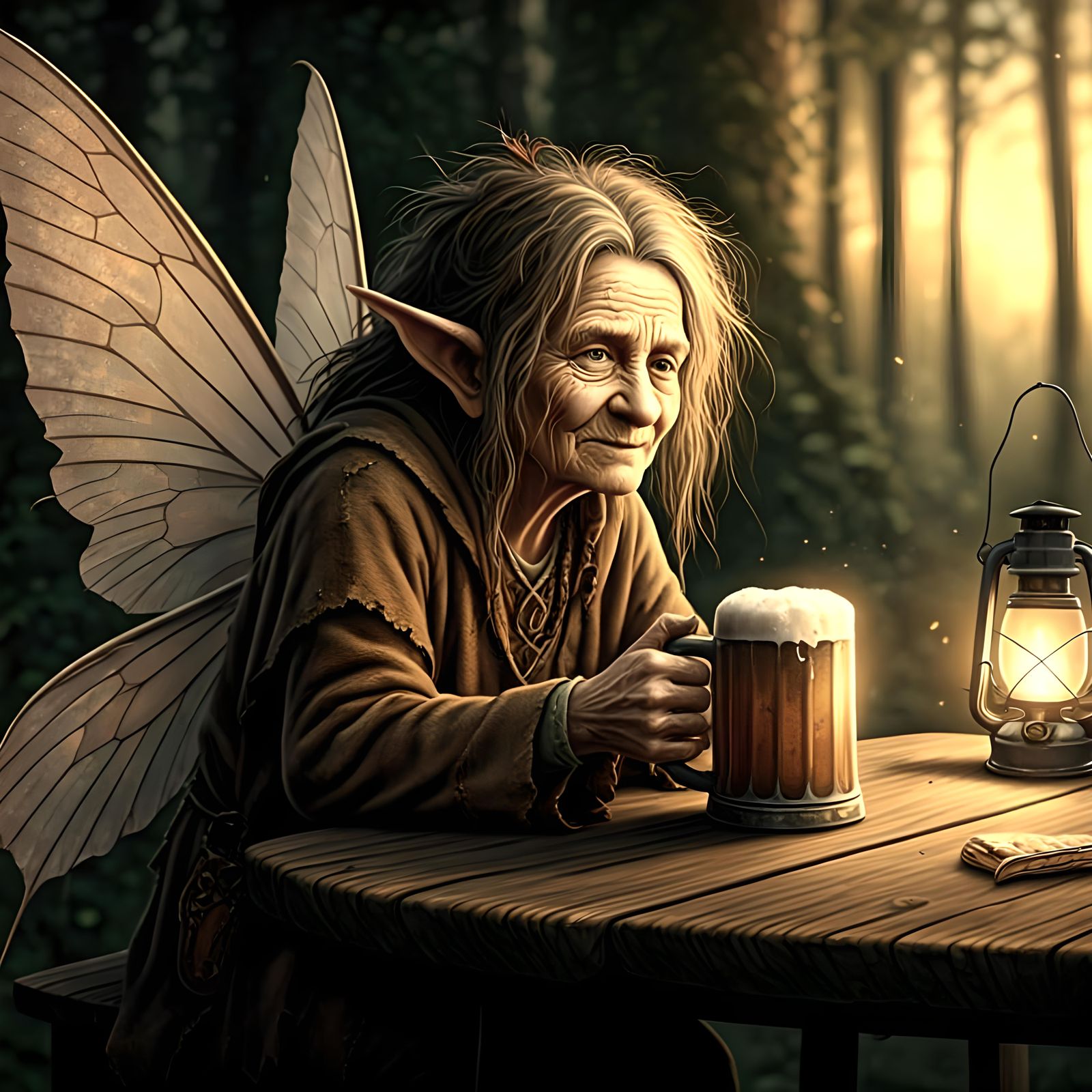 Mischievous, Graceful, Wise — and Tired  by @Artistinero