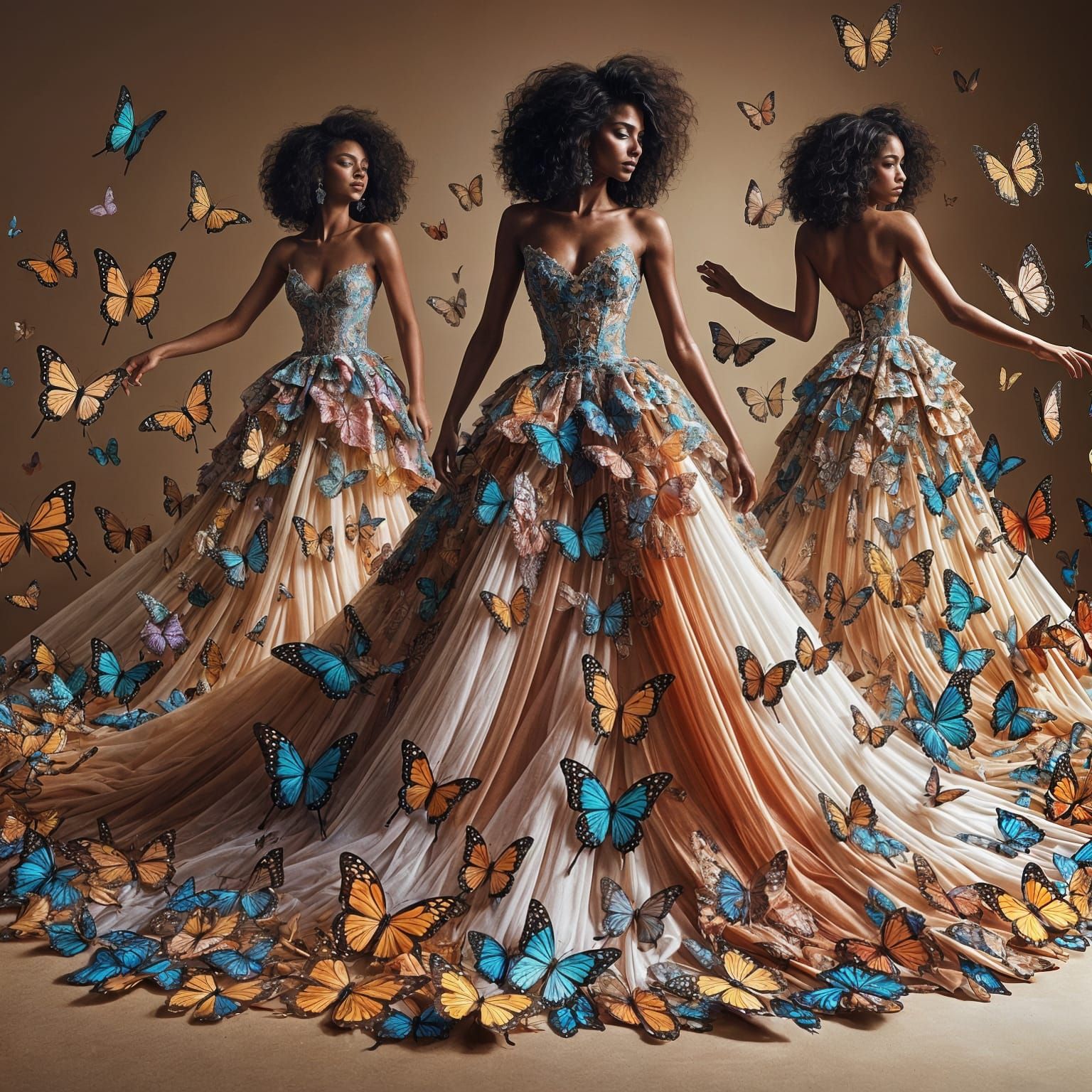 Butterfly Haute Fashion Portrait