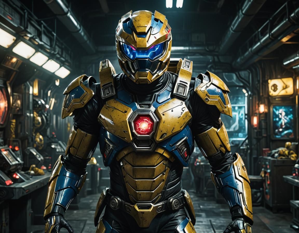 The Yellow Apocalypse Ranger - AI Generated Artwork - NightCafe Creator