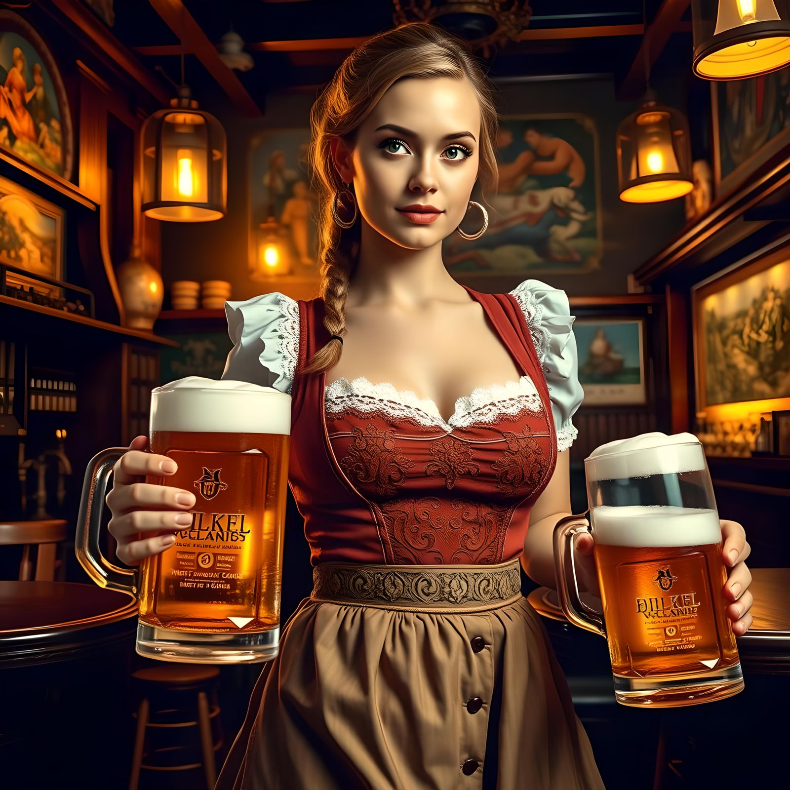 Bavarian barmaid  by @Original_Fopo