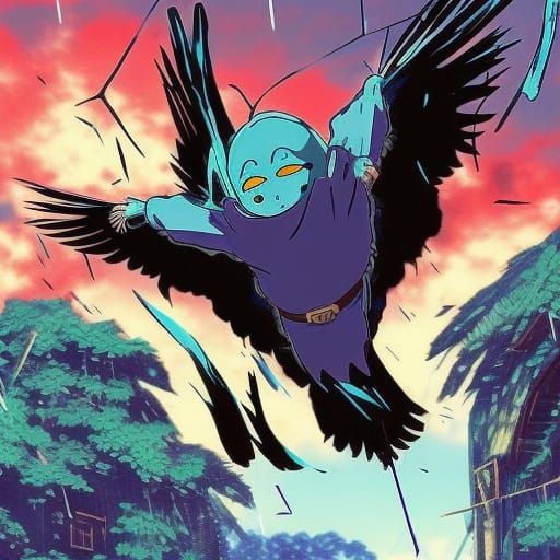 Ninja canopy crow rain