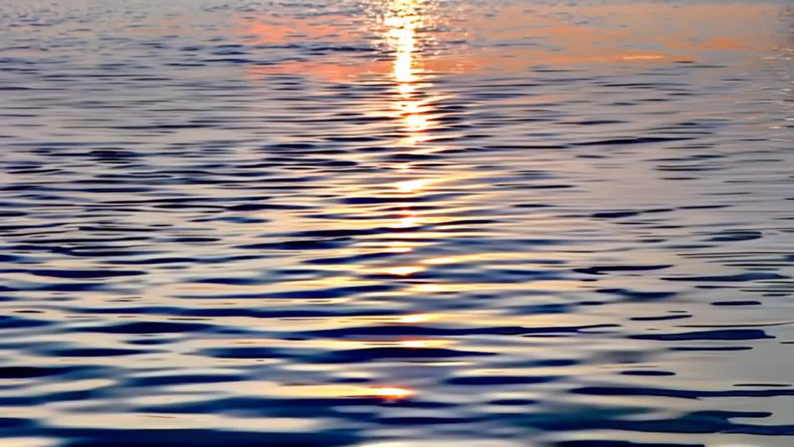 Seamless looping animation of gentle ripples spreading outward in concentric circles