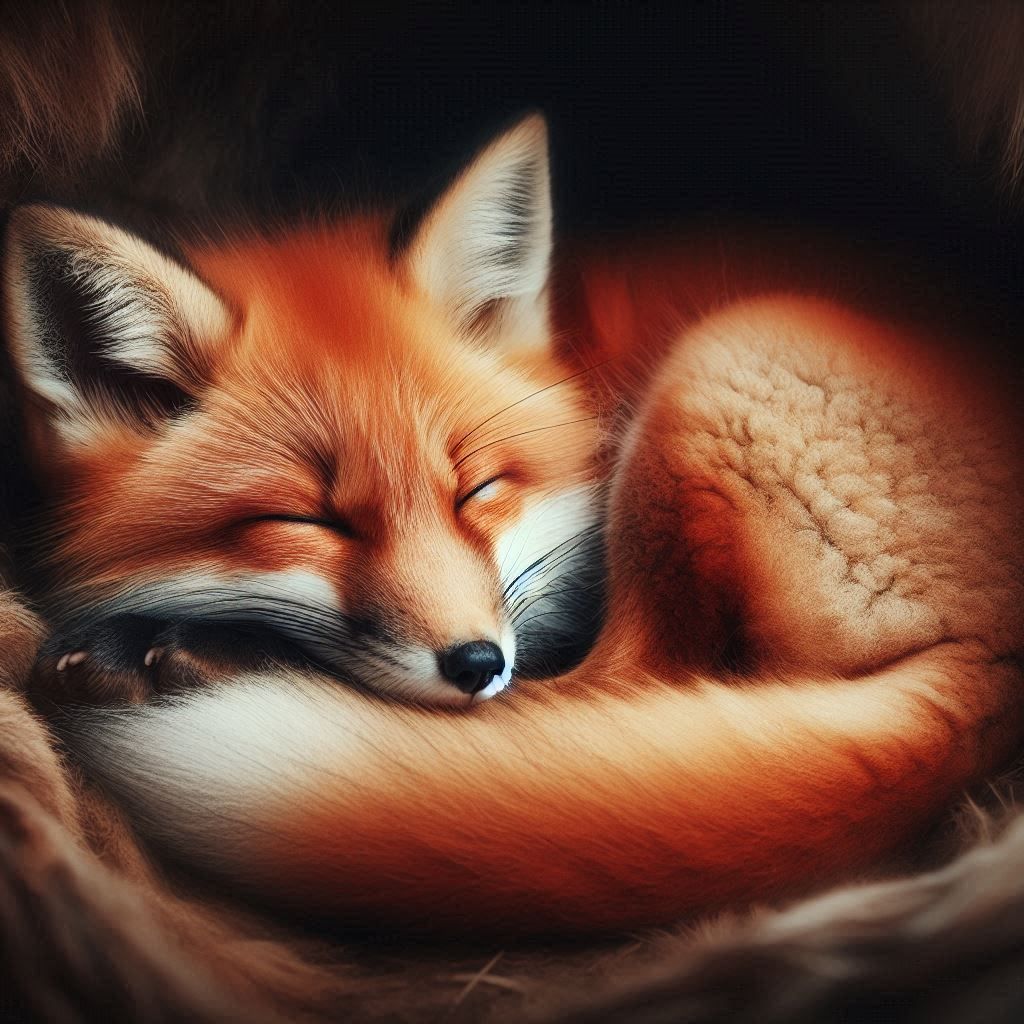 Sleepy fox