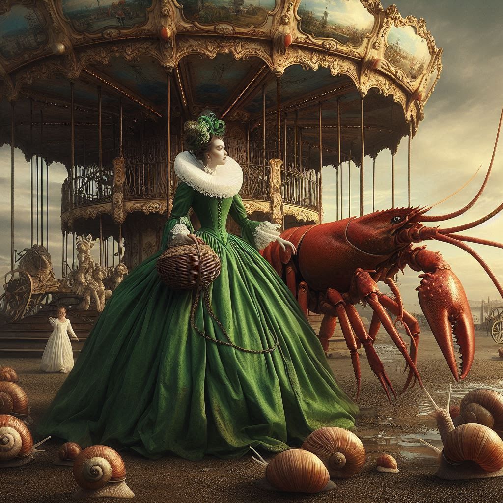 Woman in a Green Dress