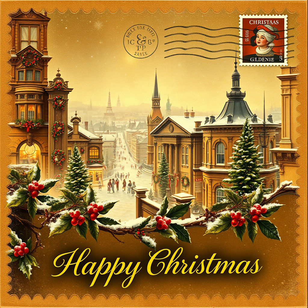 , a vintage postcard  by @Domy