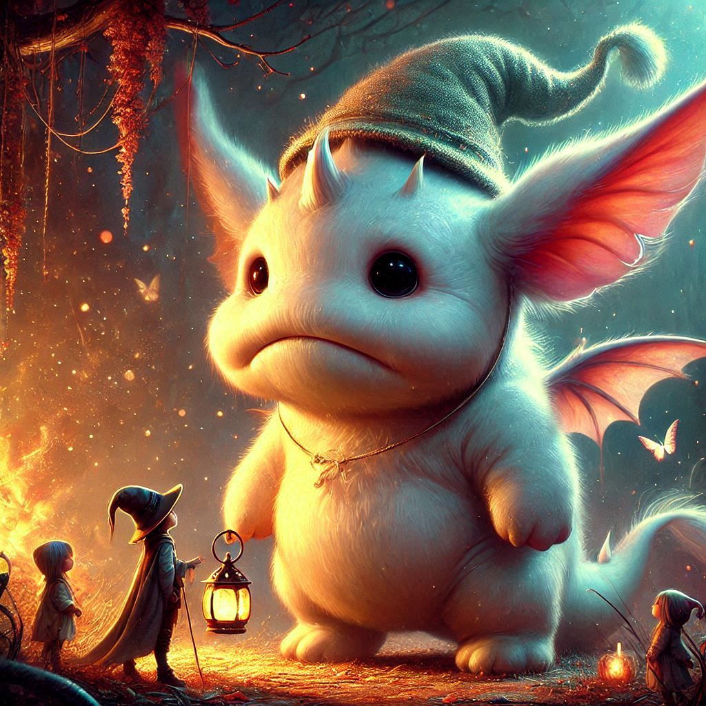 adorable fairy-tale fantasy creature portrait..