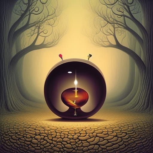 hourglass by by yerka gediminas pranckevicius by giger surre...