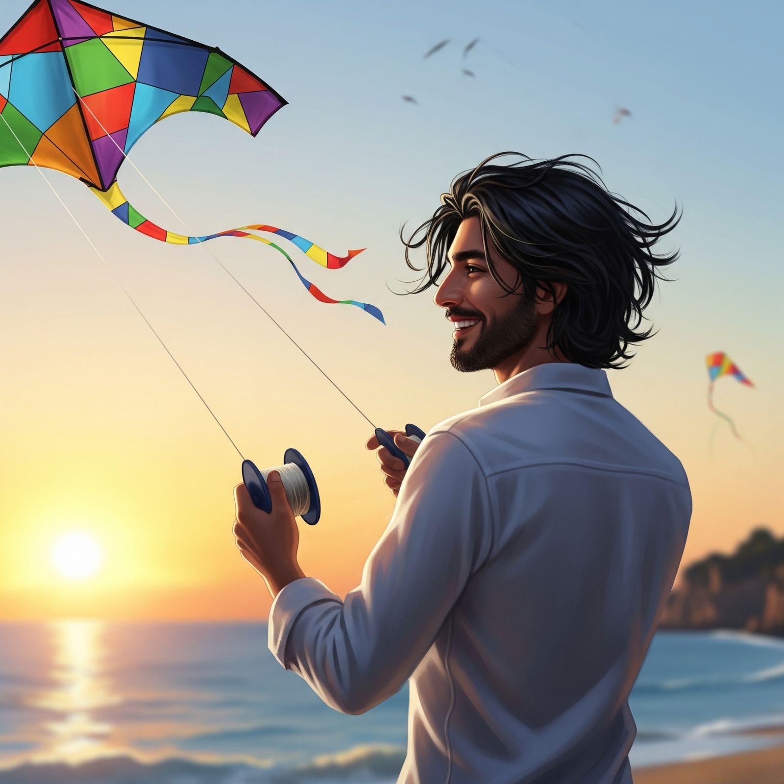 You are never too old to fly a kite