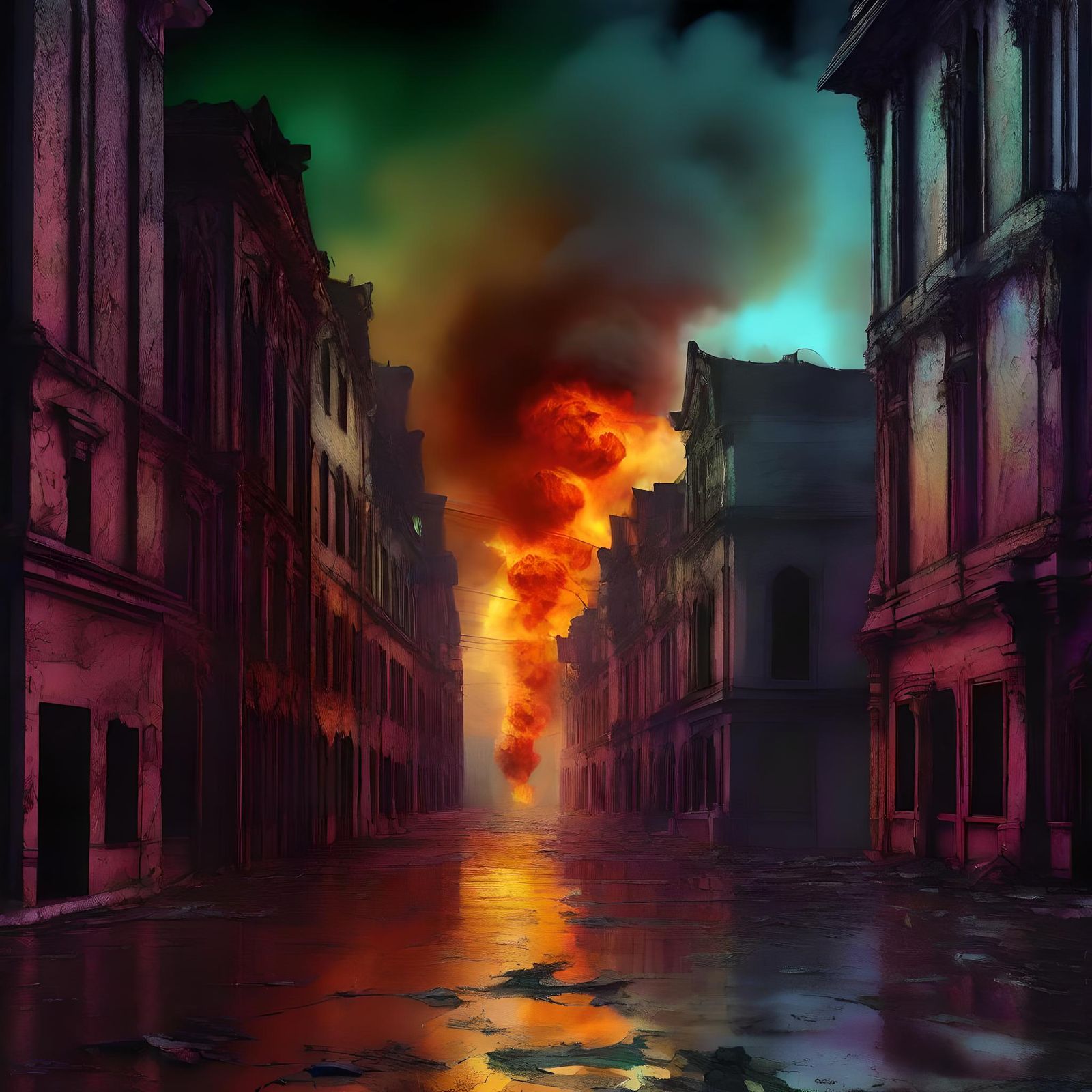 Armageddon Days Are Here Again gothic art baroque mysterious colorful
