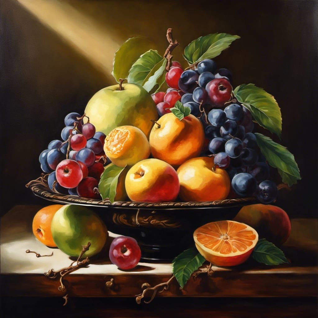 #318 Fruit Bowl - Ai Generated Artwork - Nightcafe Creator