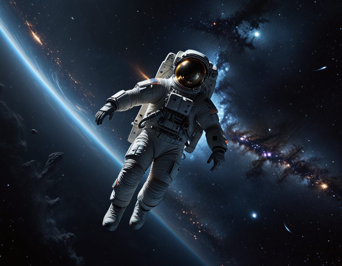 Alone in Space  by @MelanieL